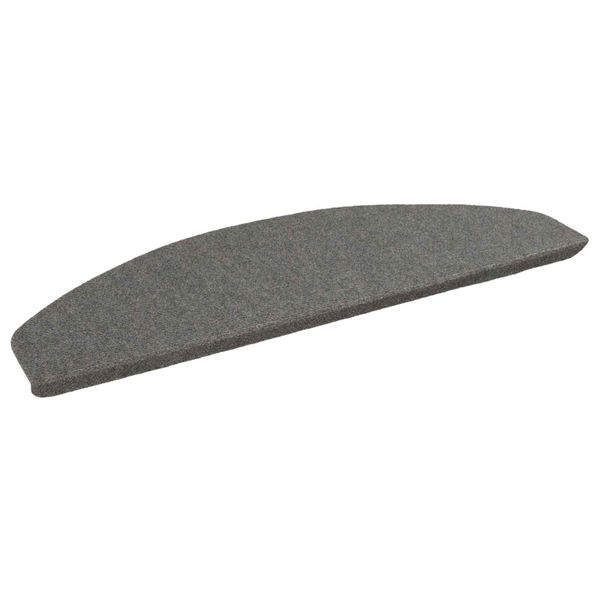 vidaXL Samolepiace schodové rohože 15 pcs Sivá 80 x 28 x 3,5 cm