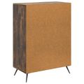 vidaXL Servírovacia skriňa Dymový dub 66 x 34,5 x 90 cm