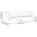 vidaXL Denná posteľ s matracom tmavozelená 90x200 cm zamat
