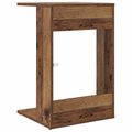 vidaXL Bočný stôl Staré drevo 40 x 38 x 62,5 cm Kompozitné drevo
