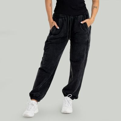 Dámske Tepláky Washed Black - STRIX, veľkosť M, veľkosť oblečenia M