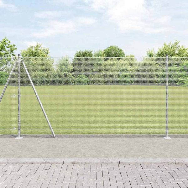 vidaXL Vonkajší zváraný drôtový plot s betónovým základom 50 x 1,2 m