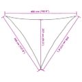 vidaXL Tieniaca plachta 160 g/m² tmavozelená 3,5x3,5x4,9 m HDPE