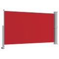vidaXL Zaťahovacia bočná markíza na terasu 140x300 cm, červená