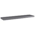vidaXL Prídavné police 4 ks, lesklé sivé 40x10x1,5 cm, drevotrieska