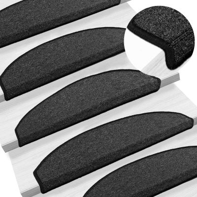 vidaXL Samolepiace schodové rohože 15 ks 80 x 24,5 x 3,5 cm
