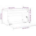vidaXL Nástenné skrinky biele 60x30x35 cm masívne borovicové drevo