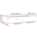 vidaXL Denná posteľ bez matracom 90x200 cm masívna borovica