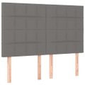 vidaXL Boxspring posteľ s matracom tmavosivá 140x200 cm látka