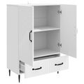 vidaXL Servírovacia skriňa Biela 66 x 34,5 x 95 cm Kompozitné drevo