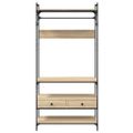 vidaXL Šatník so zásuvkami dub sonoma 89x39x184,5 cm kompozitné drevo