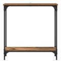 vidaXL Konzolový stôl Staré drevo 75 x 22,5 x 75 cm Kompozitné drevo