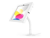 Compulocks Apex - Montážna sada (kryt, úchyt flexibilného ramena) - pre tablet - uzamykateľný - kovový rám - biela - pre Apple 10.9-inch iPad (10. generácia); iPad (A16)
