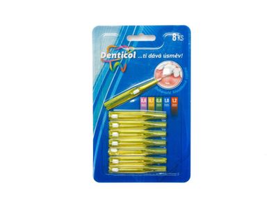 Denticol V01 veľ. 0,7mm, medzizubná kefka vysúvacia, 8 + 8ks