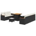 vidaXL Súprava záhradných pohoviek 14 ks 9-Počet miest