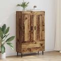 vidaXL Highboard Staré drevo 69,5 x 31 x 115 cm Kompozitné drevo