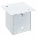 vidaXL Podnože stĺpikov štvorcové 12 ks Strieborná 141x141 mm
