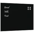vidaXL Nástenná magnetická tabuľa čierna 80x60 cm tvrdené sklo