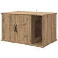 vidaXL Mačka Dom Dub artisan 85 x 55 x 50,5 cm Kompozitné drevo