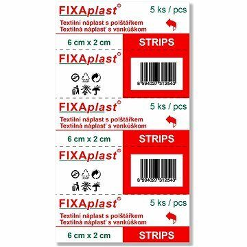 Fixaplast Strip textilná náplasť 5ks 6x2cm (N 201136)