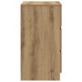 vidaXL Nočné skrinky s 3 zásuvkami 2 ks dub artisan 39x35x65 cm