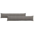 vidaXL Vankúše na pohovku 2 pcs Svetlosivá 200 x 40 cm