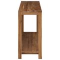 vidaXL Konzolový stôl Prírodná 110 x 35 x 75 cm Husté teakové drevo
