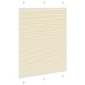 vidaXL plisovaná roleta krémová 110x100 cm Šírka látky 109,4 cm
