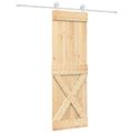 vidaXL Posuvné dvere Prírodná a biela 70 x 210 cm