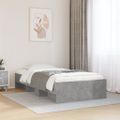 vidaXL Posteľný rám betónový sivý 75x190 cm kompozitné drevo