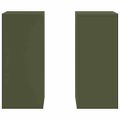 vidaXL Stojan na rastliny 2 pcs Olivovo zelená 24 x 24 x 55 cm Oceľ
