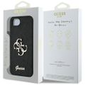 Puzdro Guess HC Fixed Glitter Big 4G pre iPhone 16e čierna