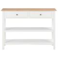 vidaXL Komoda z drevotriesky biela 110x35x80 cm