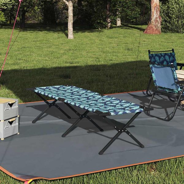 vidaXL Skladacia kempingová posteľ List Les 193 x 69 x 45 cm