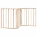 vidaXL Skladacia brána pre psa, 3 panely, 150 cm, topoľové drevo
