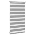 vidaXL Zebrová roleta 50,9x100 cm, šírka látky 46,7 cm, sivá