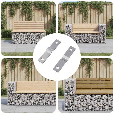 vidaXL Úderová doska 2 pcs Strieborná 50 x 10 x 1,2 mm Železo