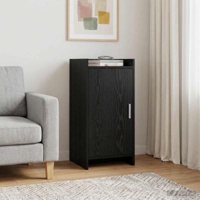 vidaXL Servírovacia skriňa Čierny dub 40 x 36 x 80 cm Kompozitné drevo