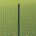 vidaXL Zvarené pletivo s podperami 10 x 1,4 m PVC potiahnutá oceľ