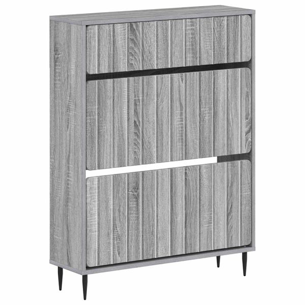 vidaXL Skriňa na topánky ZWOLLE 78 x 24 x 103 cm Kompozitné drevo