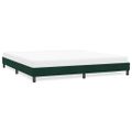vidaXL Rám postele bez matraca Tmavo zelená 180x210 cm Zamat
