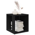 vidaXL Príručný stolík čierny 33x33x34,5 cm kompozitné drevo