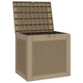 vidaXL Záhradný úložný box bledohnedý 55,5x43x53 cm polypropylén