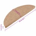 vidaXL Samolepiace nášľapy na schody 15 ks 56x17x3 cm béžové