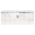 vidaXL Úložný box strieborný 60x23,5x23 cm hliník