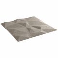 vidaXL Nástenné panely 48 ks 50 x 50 cm Betónovo sivá XPS Pena
