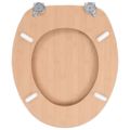 vidaXL WC sedadlo s poklopom, MDF, bambusový dizajn