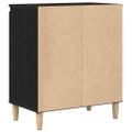 vidaXL Servírovacia skriňa Čierny dub 60 x 35 x 70 cm Kompozitné drevo