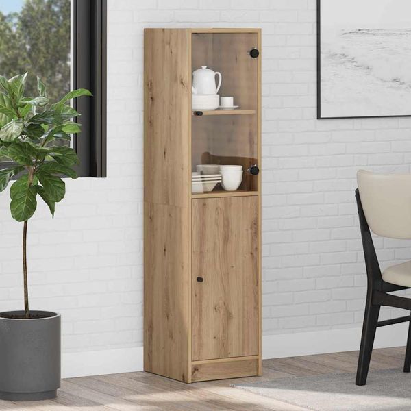 vidaXL Highboard Remeselný dub 35 x 37 x 142 cm Kompozitné drevo