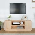 vidaXL TV skrinka 110x35x40,5 cm masívna borovica